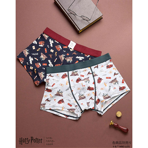 ハリー・ポッター × ウンナナクール Harry Potter メンズボクサーパンツ une nana cool