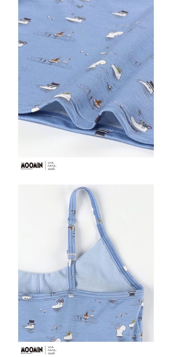 ウンナナクール MOOMIN × une nana cool カップ付きインナー キャミソール ムーミン