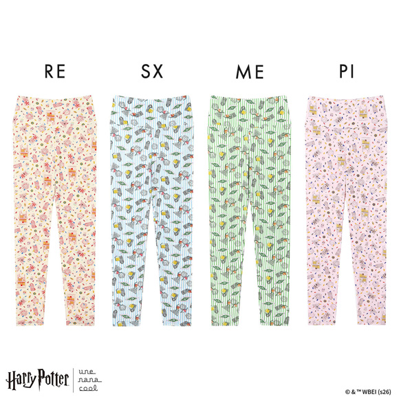 ハリー・ポッター × ウンナナクール Harry Potter ハラマキ付きレギンス ボトムス 足首丈 une nana cool