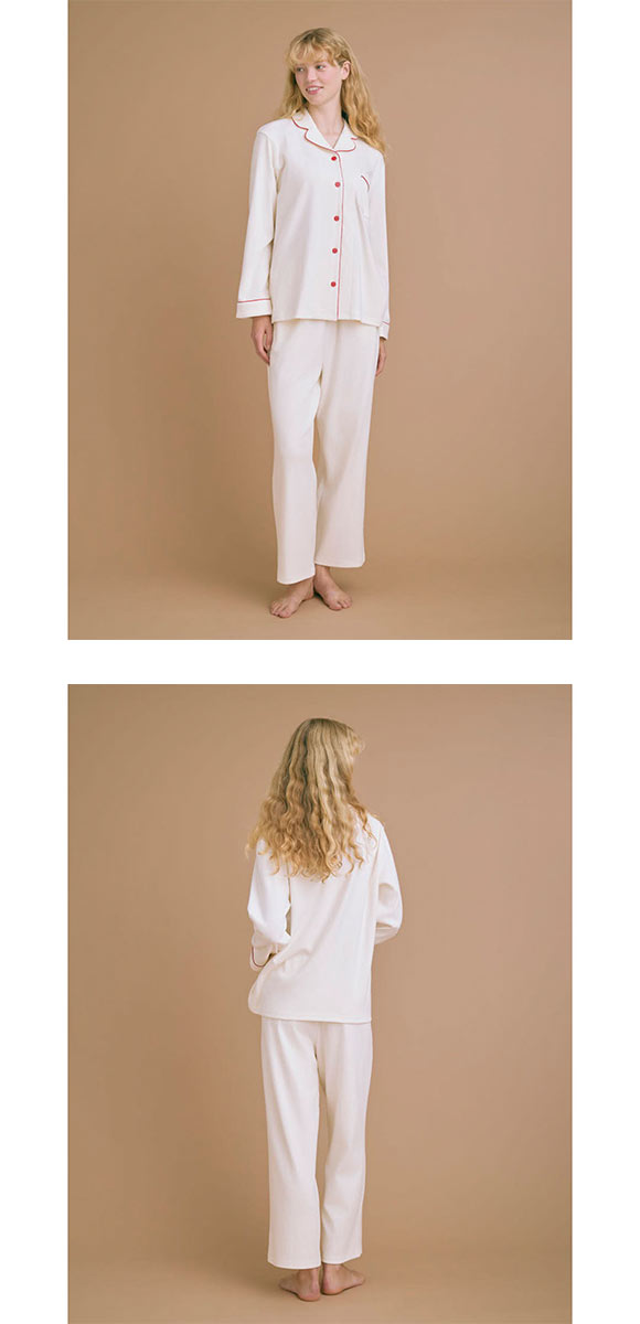 ウンナナクール 綿100％ パジャマ MADE WITH LIBERTY FABRIC ルームウェア 上下セット 長袖 une nana cool