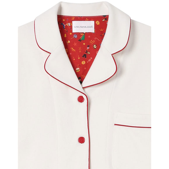 ウンナナクール 綿100％ パジャマ MADE WITH LIBERTY FABRIC ルームウェア 上下セット 長袖 une nana cool