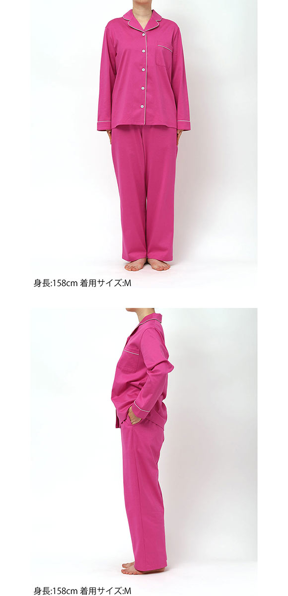 ウンナナクール 綿100％ 40/2コーマ天竺シルケットパジャマ MADE WITH LIBERTY FABRIC ルームウェア 上下セット 長袖 une nana cool