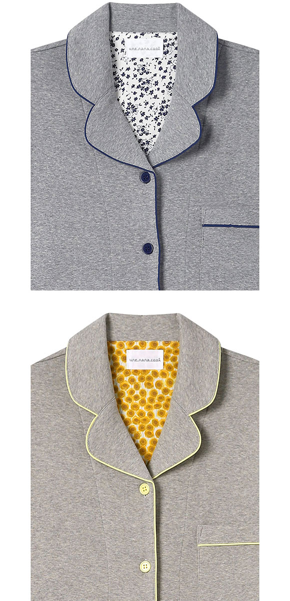 ウンナナクール やわらか杢フライスパジャマ MADE WITH LIBERTY FABRIC