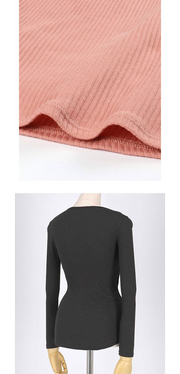 ウンナナクール une nana cool 綿100％生地使用 リブ編みコットン 長袖 トップス インナー