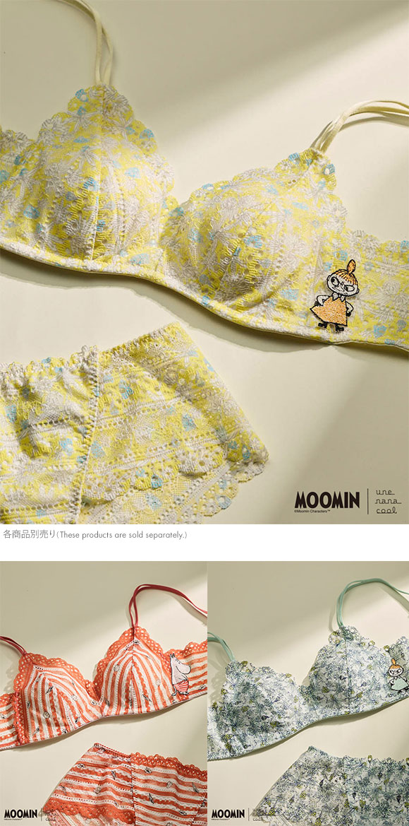 ウンナナクール MOOMIN × une nana cool 364 レース 総レースショーツ