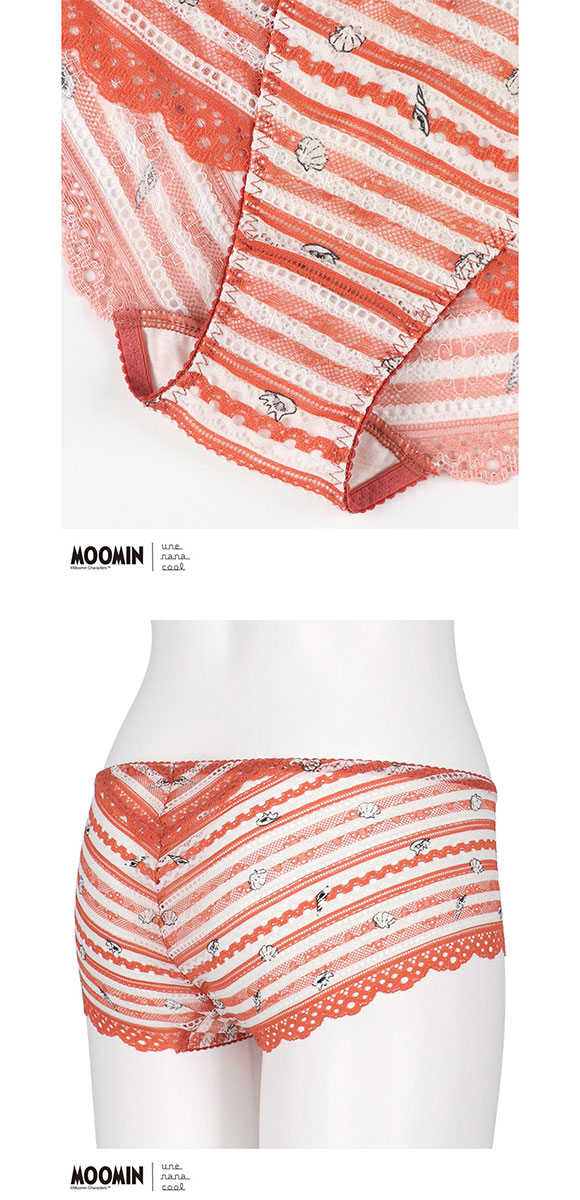 ウンナナクール MOOMIN × une nana cool 364 レース 総レースショーツ スタンダード ムーミン ショーツ