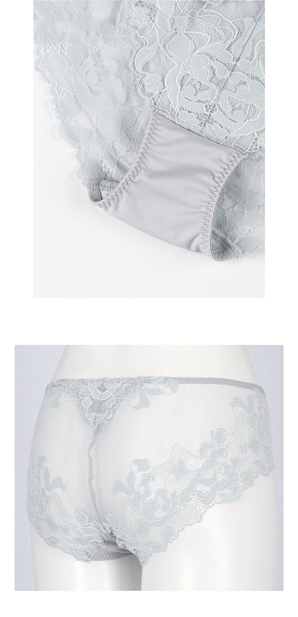 ウンナナクール リボンブラレース バックレース ショーツ une nana cool