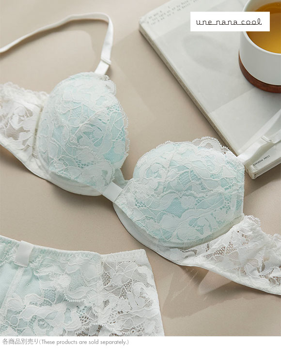 ウンナナクール リボンブラレース バックレース ショーツ une nana cool