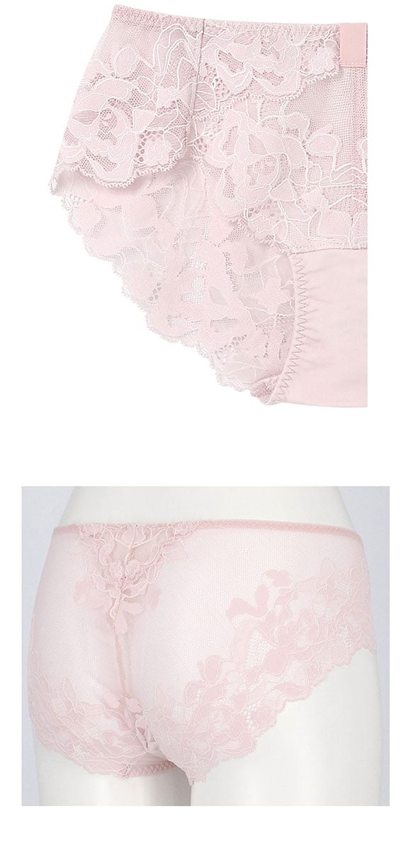 ウンナナクール リボンブラレース バックレース ショーツ une nana cool