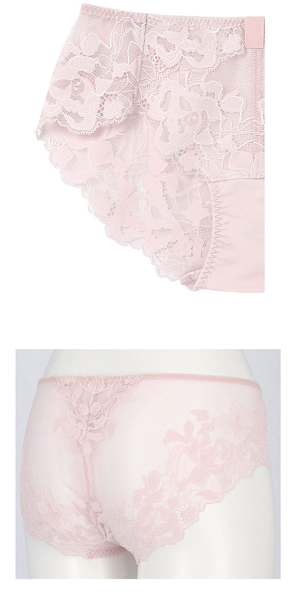 ウンナナクール リボンブラレース バックレース ショーツ une nana cool