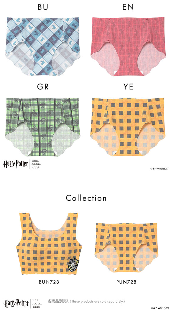 ハリー・ポッター × ウンナナクール Harry Potter 綿混 フラット仕上げ ショーツ une nana cool