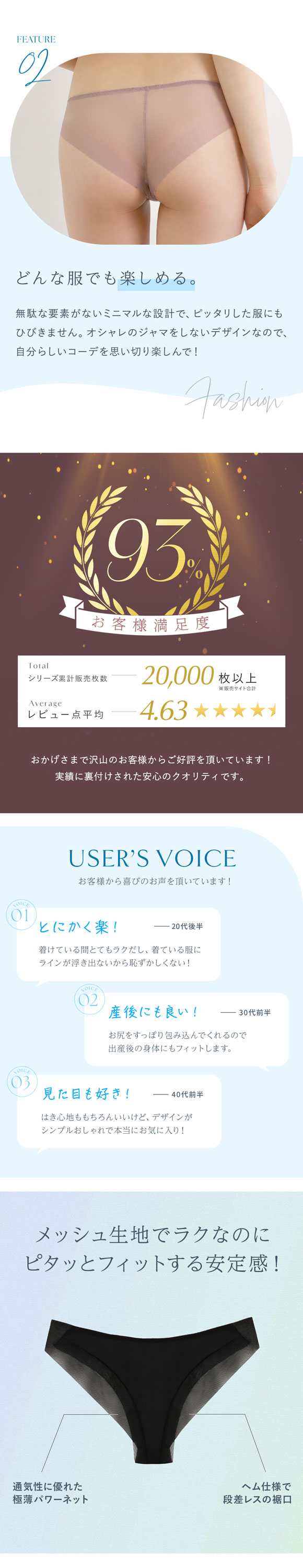 ショーツ 大きいサイズ Vバック メッシュ MINIMALISTA 超極薄 M L LL 単品 ミニマリスタ