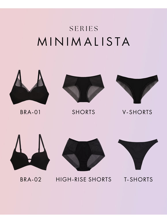 ショーツ 大きいサイズ Vバック メッシュ MINIMALISTA 超極薄 M L LL 単品 ミニマリスタ