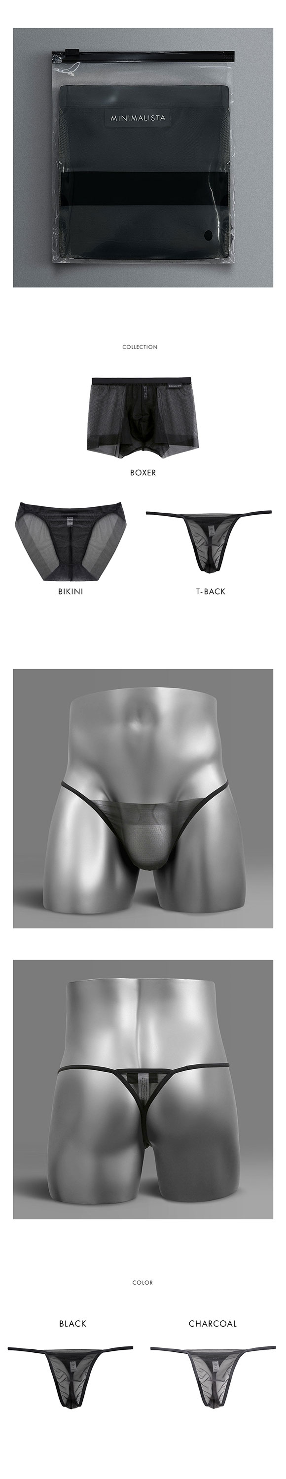 MINIMALISTA HOMME ムレないTバック パンツ ビキニ メンズ M L LL 涼しい 超極薄 メッシュ ミニマリスタ オム フロリナヴォーテ