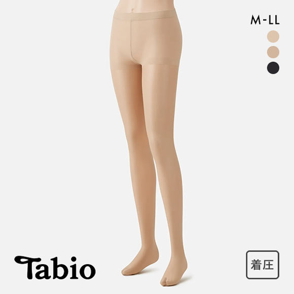 タビオ Tabio なめらか引き締めストッキング パンスト 着圧 伝線しにくい M-L L-LL レディース 日本製