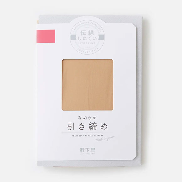 タビオ Tabio なめらか引き締めストッキング パンスト 着圧 伝線しにくい M-L L-LL レディース 日本製