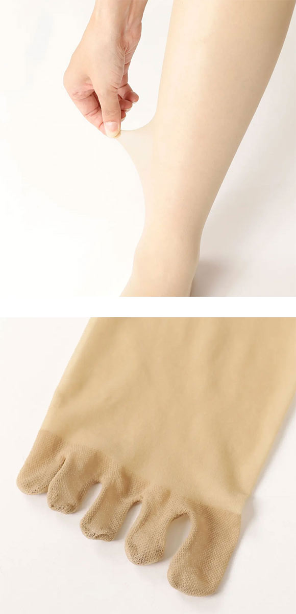 タビオ Tabio 5本指ストッキング パンスト 指先メッシュ 伝線しにくい レディース 日本製 M-L