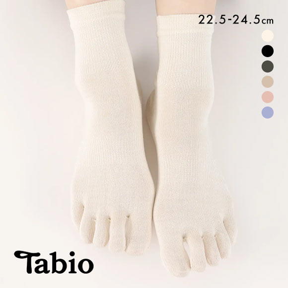 タビオ Tabio LEG LABO シルクの5本指ソックス 靴下 シルク混 吸放湿 レディース 22.5-24.5cm 日本製