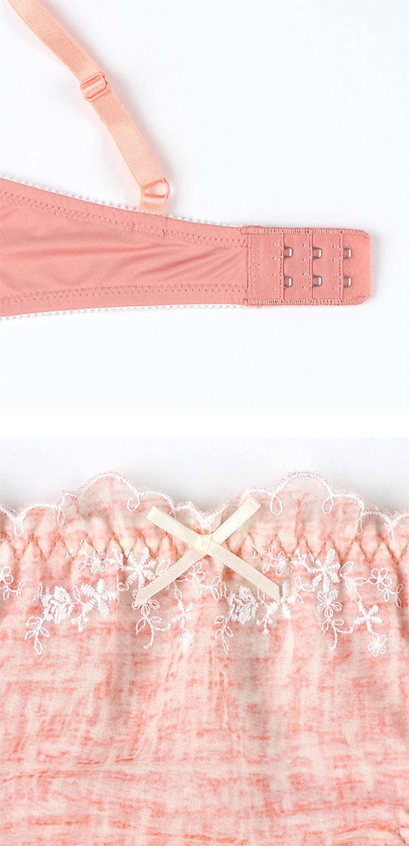 アンフィ ブラ＆ショーツセット まる胸メイク 刺繍 プリントレース ABCDE ブラジャー ショーツ セット 大きいサイズ AMPHI BCC244