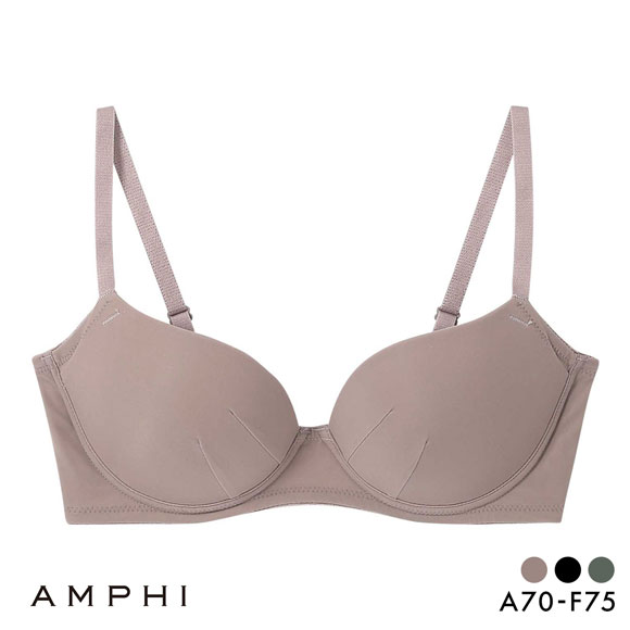 アンフィ NAILS INC×AMPHI ブラジェニック アウターにひびきにくい ブラジャー ノンワイヤー スムージング BMI245 AMPHI