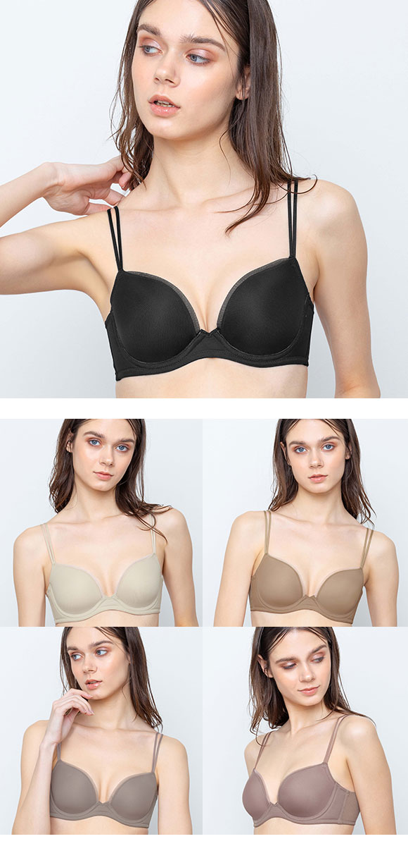 アンフィ スタイリストフォーユー ブラジャー EFG サイズ別設計 脇高 BOG307 AMPHI stylist 4U 大きいサイズ