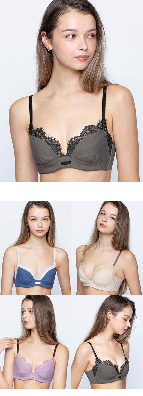 アンフィ スタイリストフォーユー ブラジャー ABCD サイズ別設計 脇高 BOG310 AMPHI stylist 4U CINDERELLA FITTING 大きいサイズ