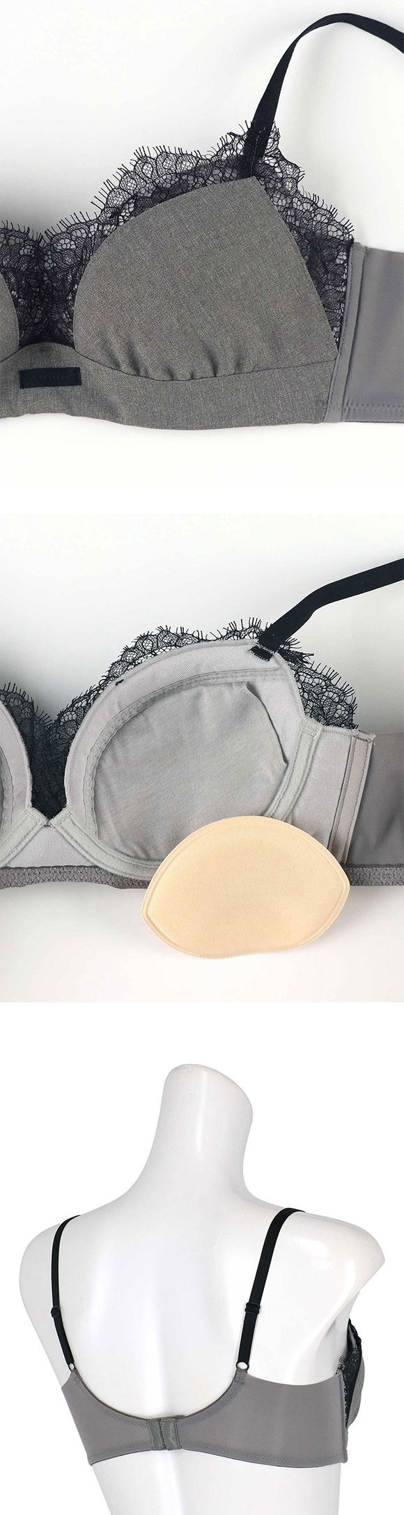 アンフィ スタイリストフォーユー ブラジャー ABCD サイズ別設計 脇高 BOG310 AMPHI stylist 4U CINDERELLA FITTING 大きいサイズ