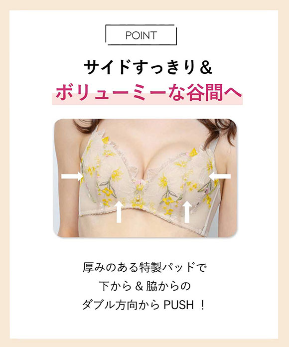 アンフィ グラマリッチ ブラジャー ダブル盛タイプ グラマラス＆リッチな谷間 ABC AMPHI BYJ395 Glama-Rich