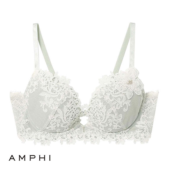 アンフィ AMPHI グラマラス＆リッチな谷間をメイク グラマリッチブラ Glama-Rich 脇スッキリ BYJ689 3/4カップ 脇高 BC 単品