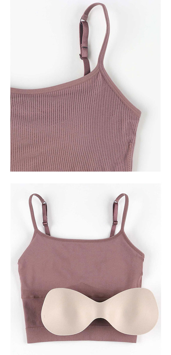 アンフィ ルーピング ブラトップ クロップド丈 キャミソール リブ AMPHI L∞Ping