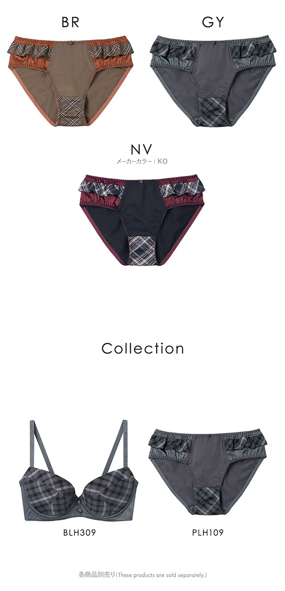 アンフィ ペアショーツ ノーマル ML BLH309シリーズ チェック柄 AMPHI