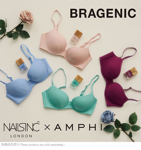 アンフィ NAILS INC×AMPHI ブラジェニック ペアショーツ スタンダード ひびきにくい 吸汗速乾 BMI245シリーズ