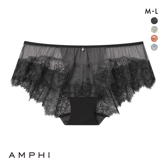 アンフィ ホールドデイブラ ペアショーツ バックレース ML BYJ301シリーズ AMPHI Hold Day Bra