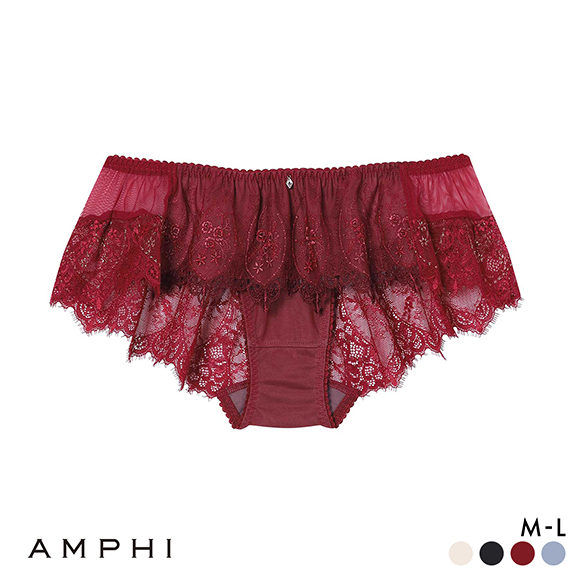 ダンゴアンフィ スリップ2枚 ショーツ5枚 アンフィ グラマリッチ ペアショーツ バックレース PYJ206 BYJ306