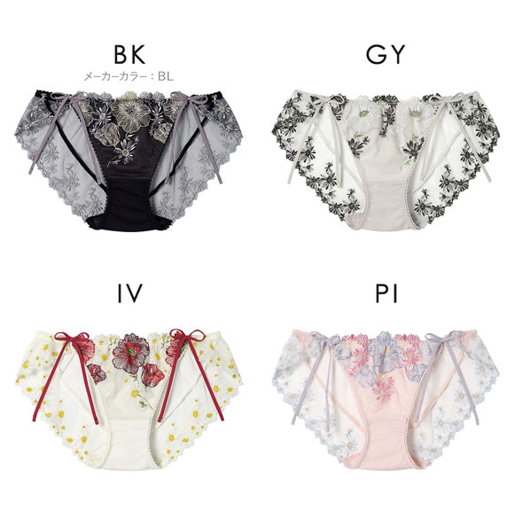 アンフィ グラマリッチ ペアショーツ サイドリボン バックレース PYJ209 BYJ309シリーズ AMPHI