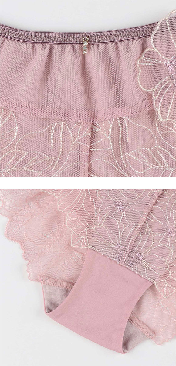 アンフィ グラマリッチ ペアショーツ フレア バックレース BYJ390