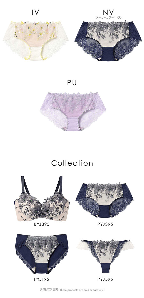 アンフィ グラマリッチ ペアショーツ ボーイレングス バックレース BYJ395シリーズ AMPHI