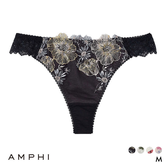 アンフィ グラマリッチ ペアショーツ Tバックショーツ バックレース PYJ509 BYJ309シリーズ AMPHI