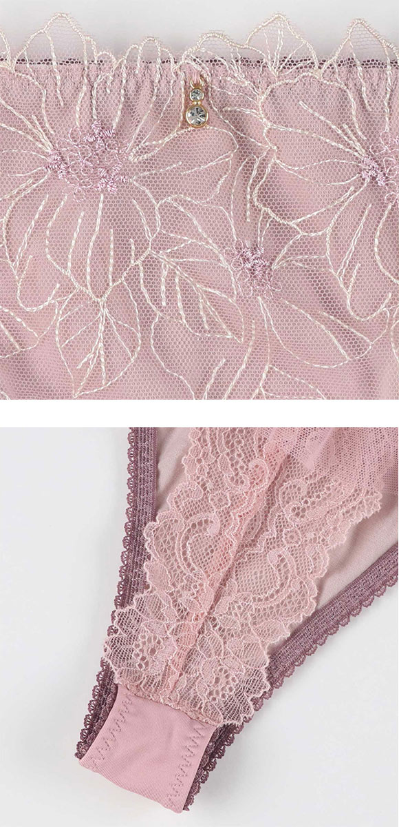 アンフィ グラマリッチ ペアショーツ Tバックショーツ バックレース チュール BYJ390シリーズ AMPHI