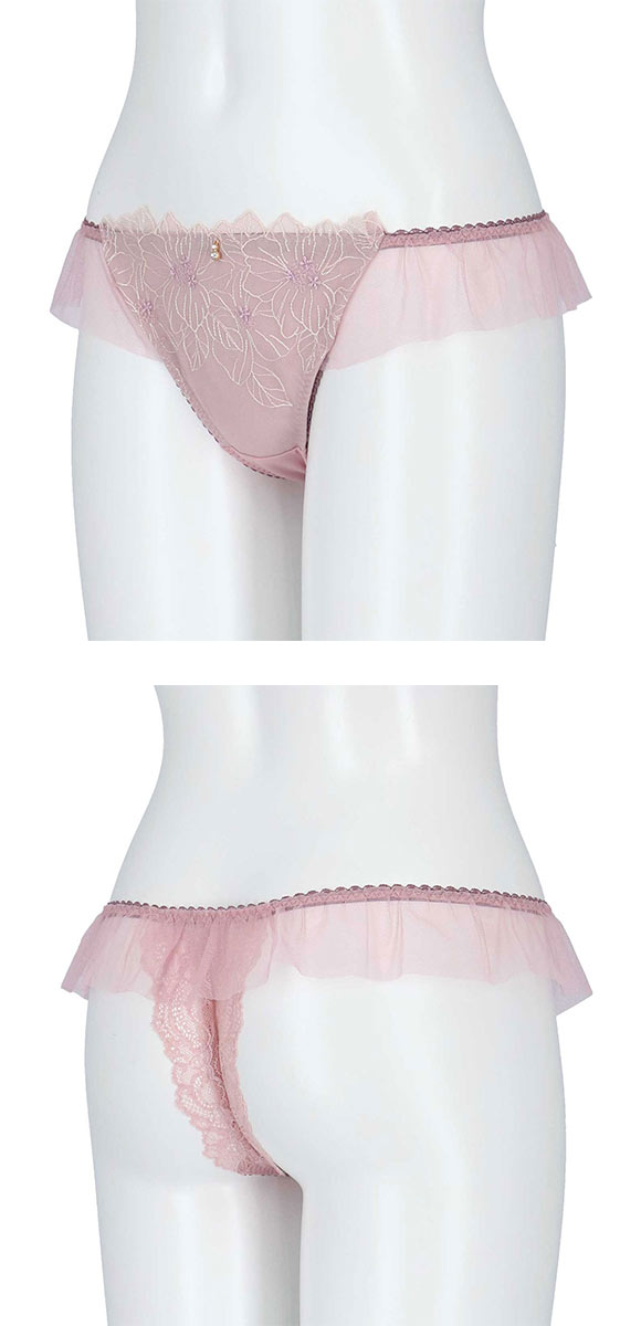 アンフィ グラマリッチ ペアショーツ Tバックショーツ バックレース チュール BYJ390シリーズ AMPHI