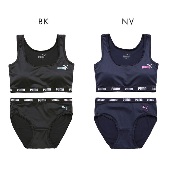 プーマ PUMA Girls ハーフトップ＆ショーツセット 女児 キッズ ジュニア ガールズ 上下セット