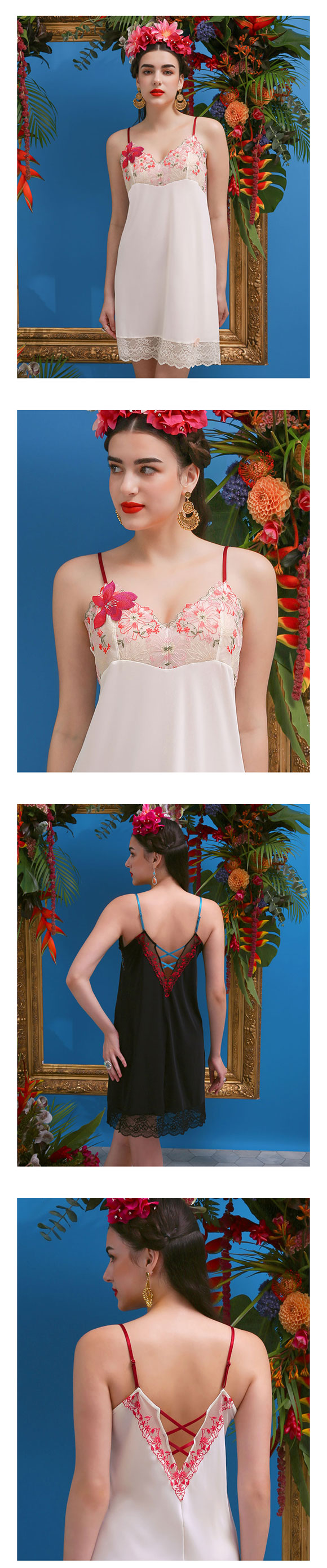 ARTE 002シリーズ スリップ ロングキャミソール M L ランジェリー