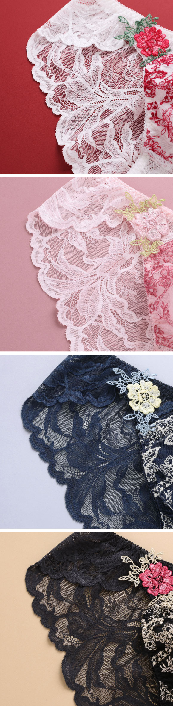 フェミニンメンズビキニ  M L　メンズ 総レース ビキニショーツ レース下着 レースインナー セクシーショーツ