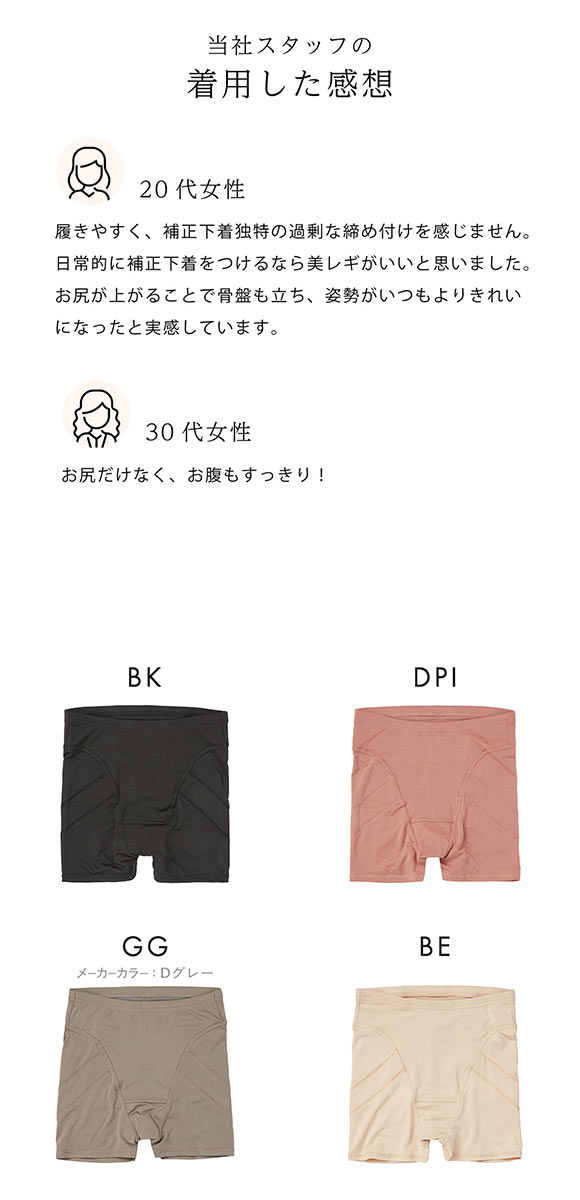 SUKENO Bi-Leggi プリッと美尻 1分丈 レギンス レディース 補正 大きいサイズ 助野