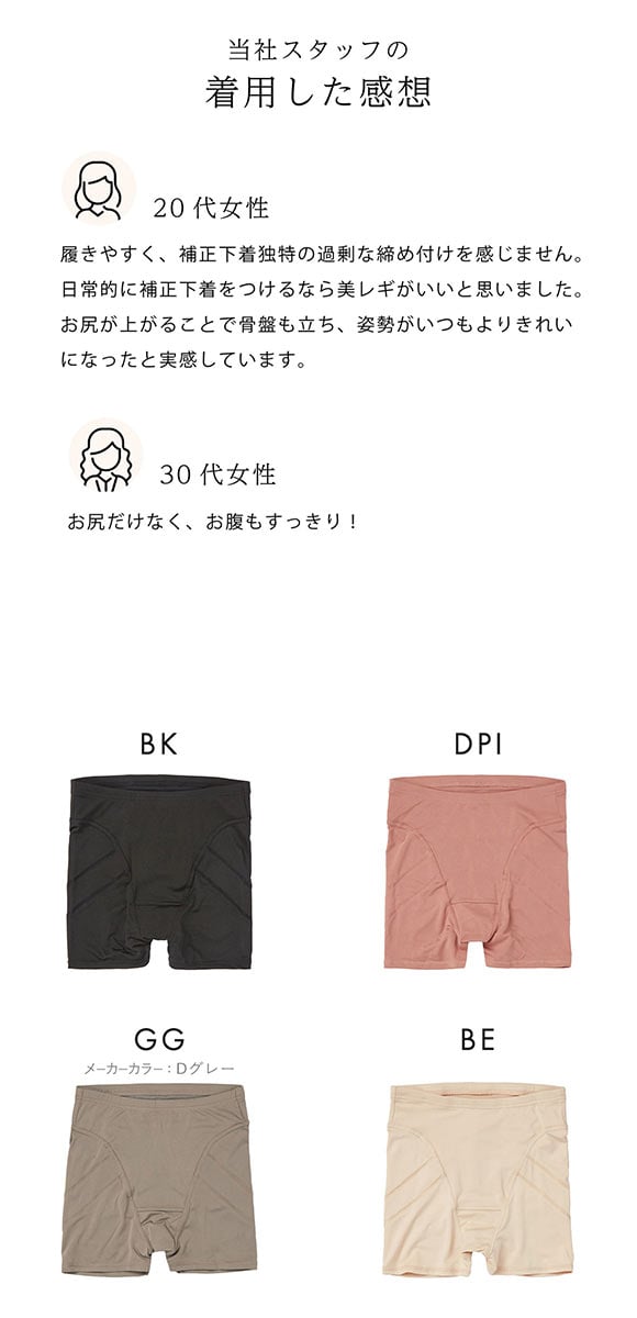 SUKENO Bi-Leggi プリッと美尻 1分丈 レギンス レディース 補正 大きいサイズ 助野