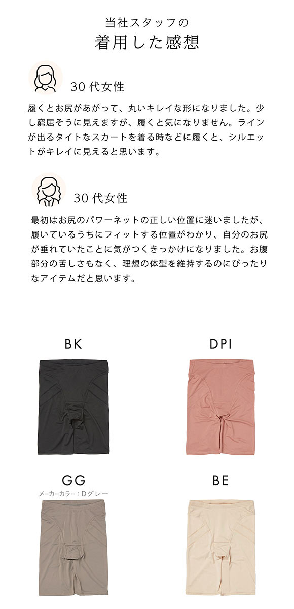 SUKENO Bi-Leggi プリッと美尻 3分丈 レギンス レディース 補正 大きいサイズ 助野