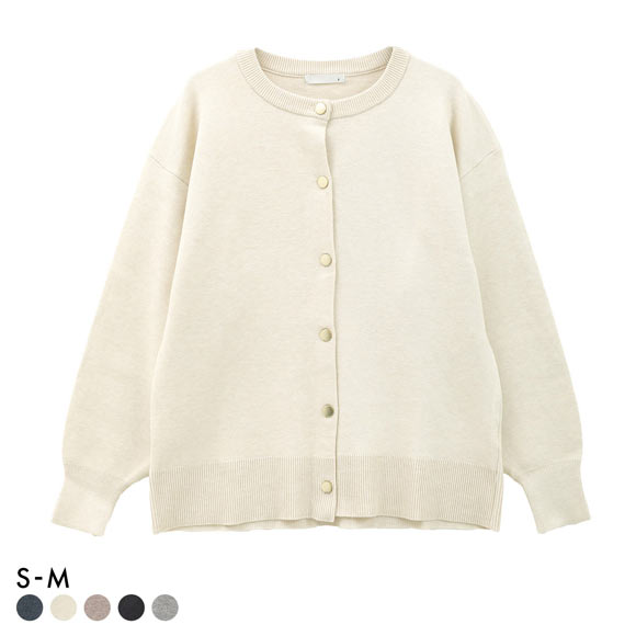 ニッセン スウェットライクニットカーディガン SM nissen