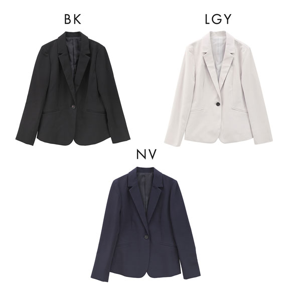 ニッセン 洗えるストレッチダブルクロステーラードジャケット トレッチ しわになりにくい UVカット 洗濯機OK LL 3L NISSEN