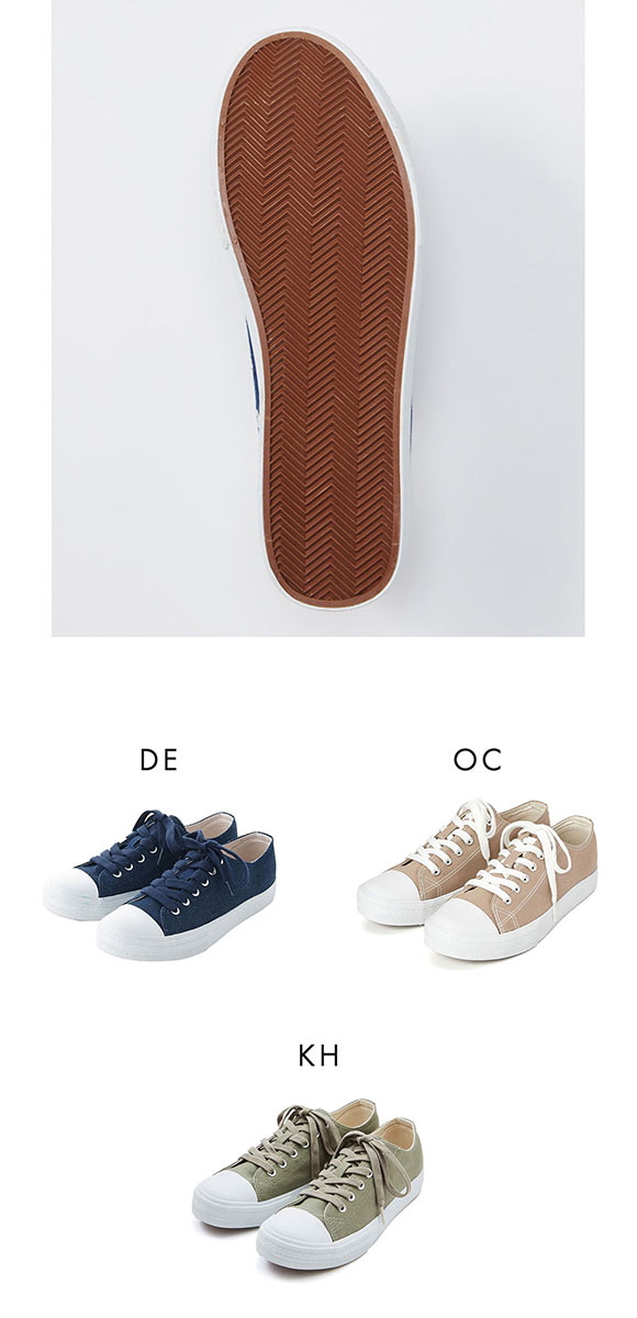 ニッセン ゆったり幅広 ローカットスニーカー ワイズ4E レディース 25cm