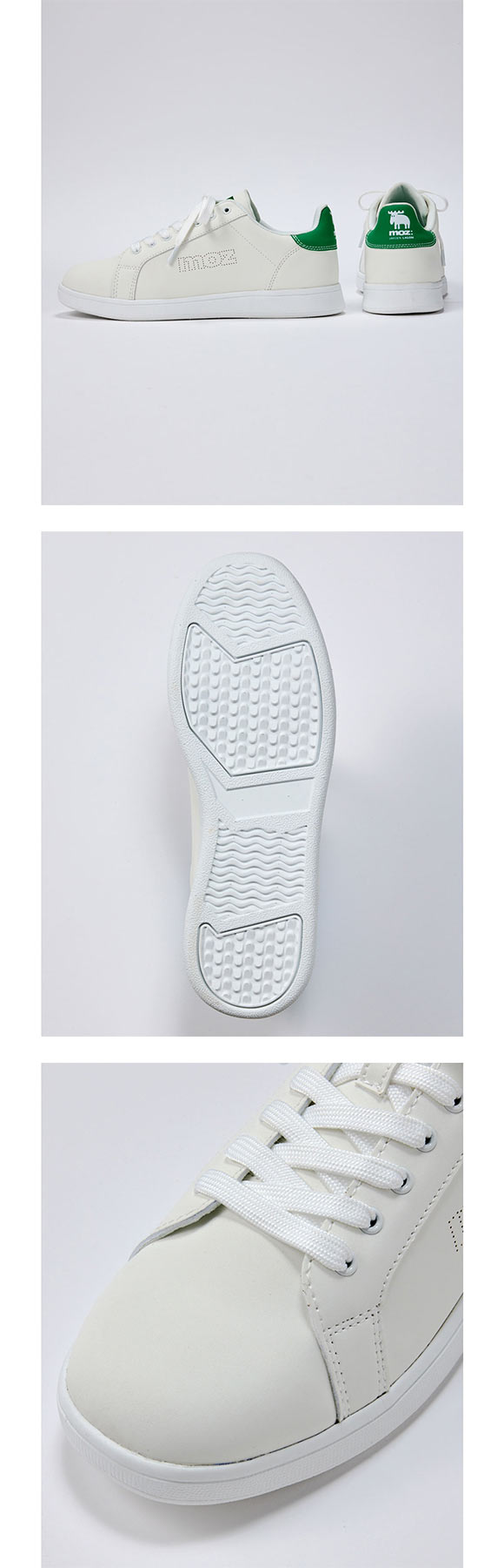 moz モズ ゆったり幅広 軽量レースアップコートスニーカー ワイズ4E 25-25cm nissen ニッセン